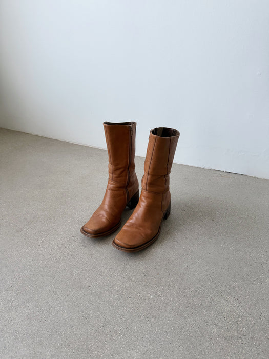 Tan Leather Boots | 7.5/8