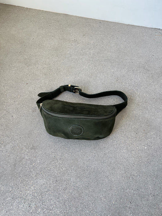 Olive Suede Roots Fanny Pack