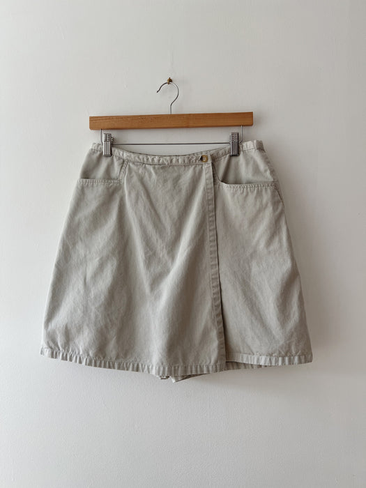 Beige Cotton Skort | 30