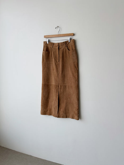 Tan Leather Skirt | 30