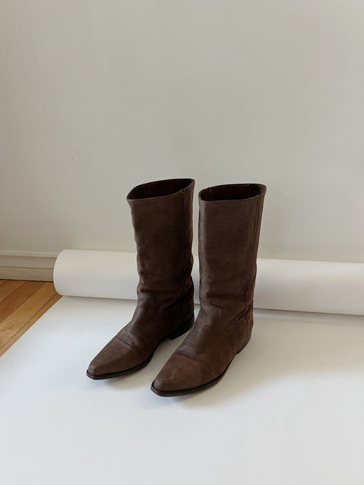 Brown Suede Boots | 7/7.5