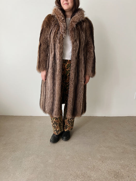 Raccoon Fur Coat | M