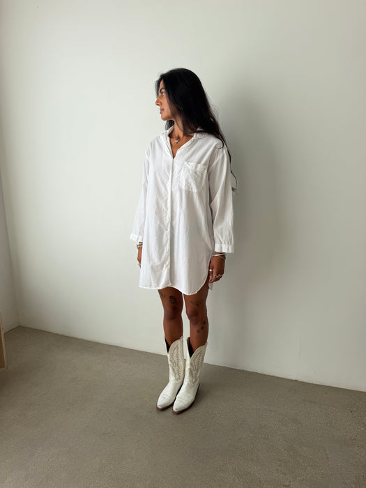 White Cotton Blouse | L