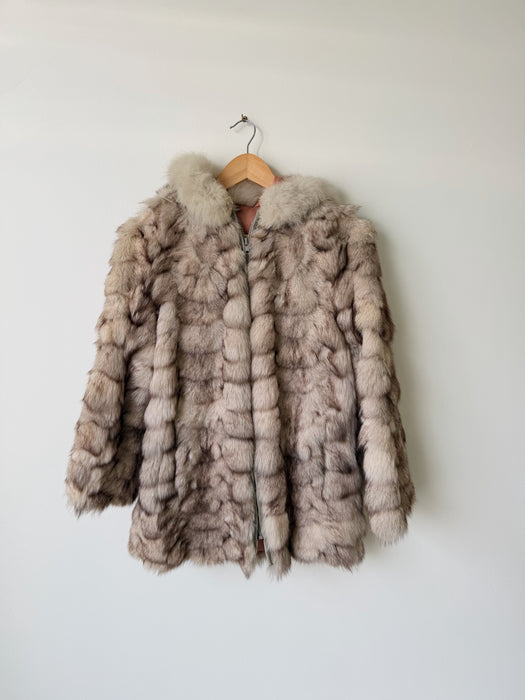 Mink Parka With Fox Fur Trim | XS/S