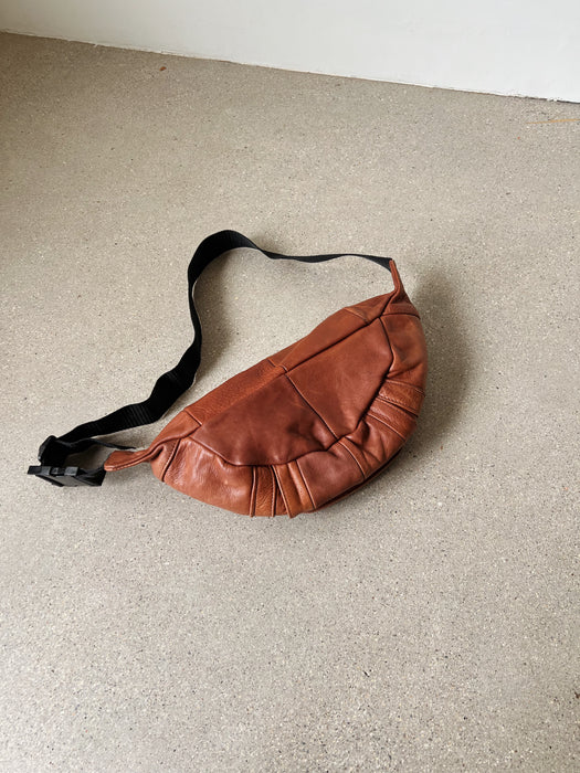 Chestnut Leather Crossbody Bag
