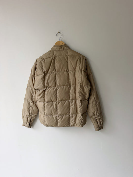 Tan Down Puffer Jacket | S