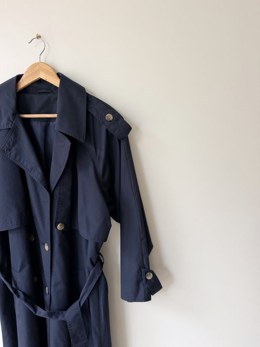 Navy Trench Coat | XL