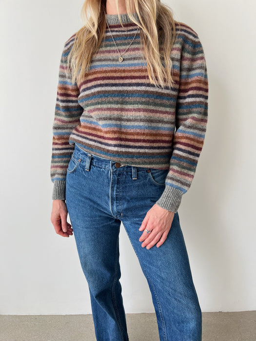 Striped Wool Sweater | S