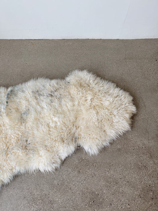 Cream Grey Ombre Sheepskin Rug