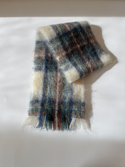 Plaid Mohair Scarf