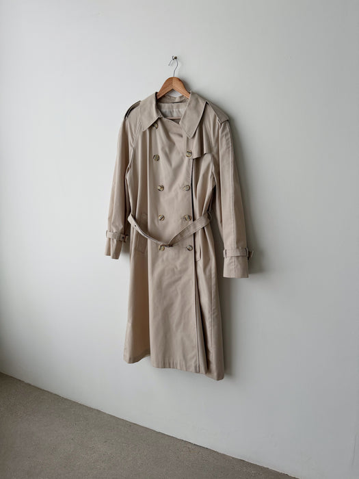 Cream Trench Coat | M