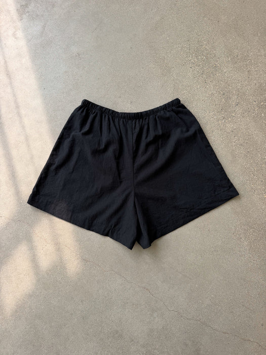 Hazlewood Black Cotton Linen Short