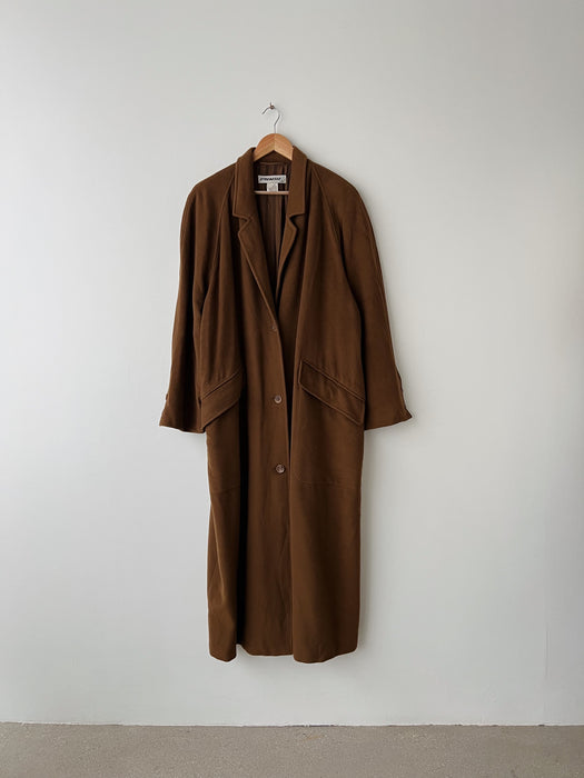 Caramel Wool Cashmere Coat | L/XL