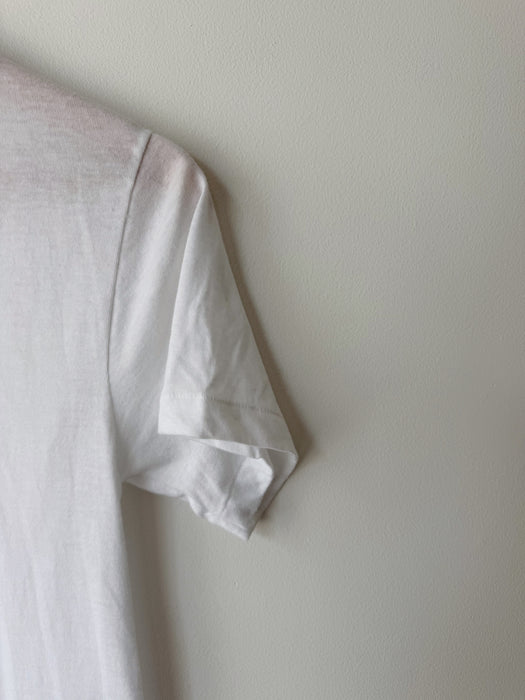 White Single Stitch Tee | S
