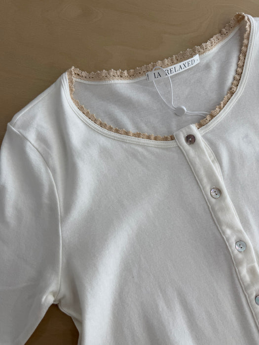 LA Relaxed Short Sleeve Cardigan