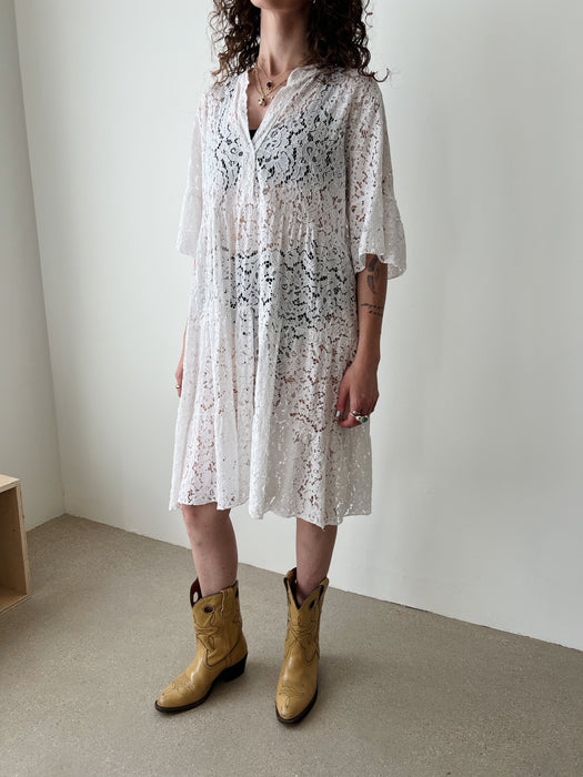 White Lace Dress | L