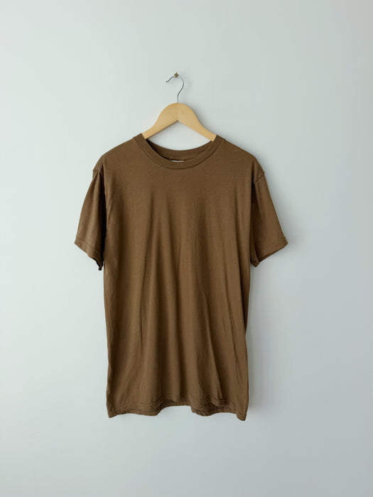 Brown Cotton Tee | XL