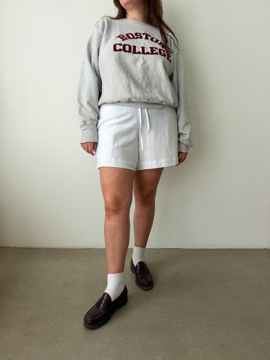 Hazlewood White Cotton Linen Short