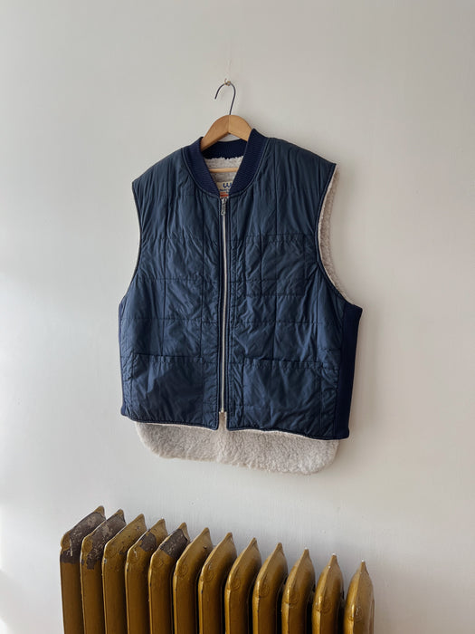 Navy Puffer Vest | XL