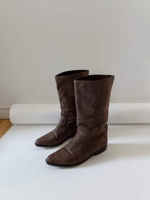 Brown Suede Boots | 7/7.5