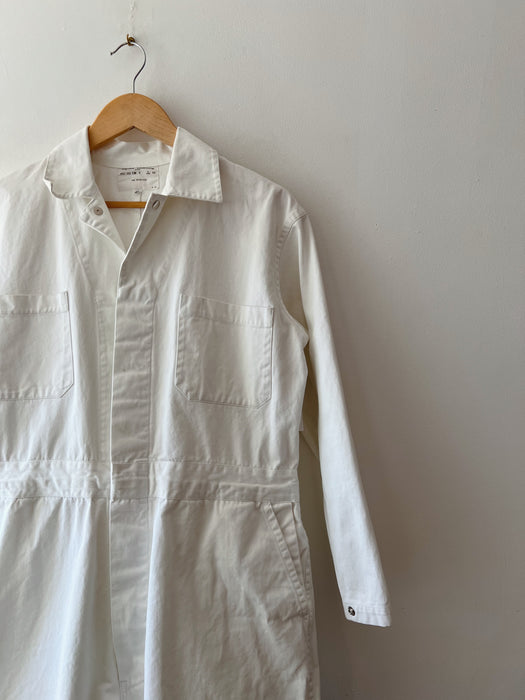 Distressed White Coveralls | M