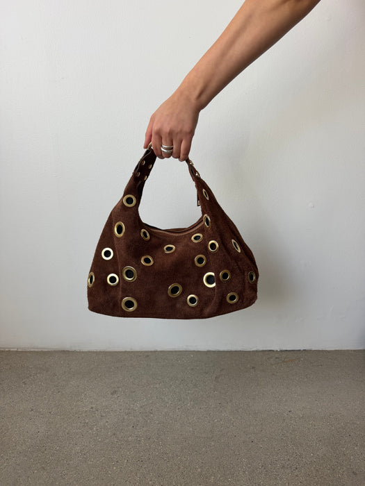 Suede Leather Hand Bag