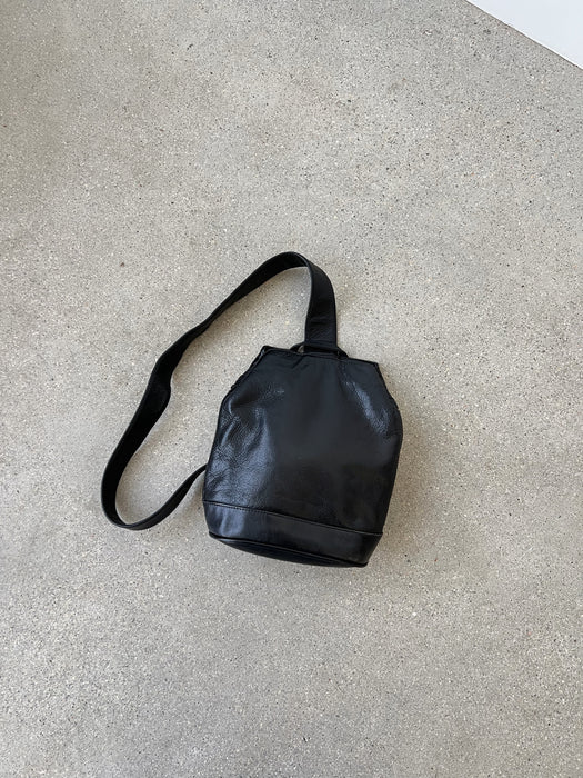 Black Leather Shoulder Bag
