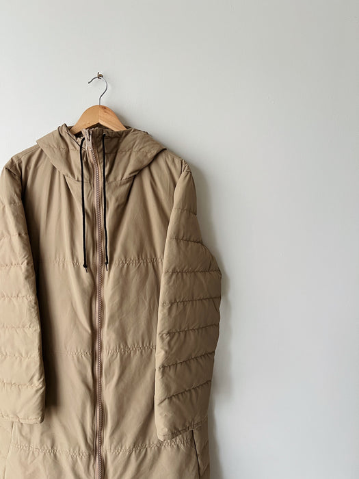 Tan Down Parka | L