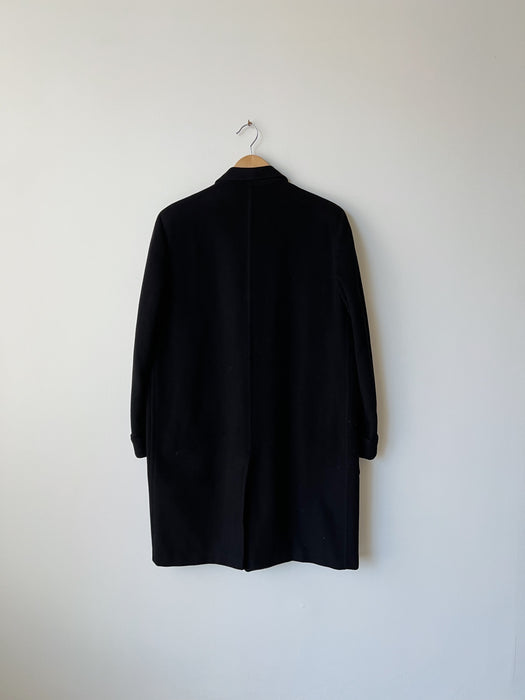 Black Cashmere Coat | L