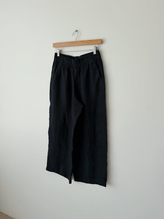 Black Linen Pants | M