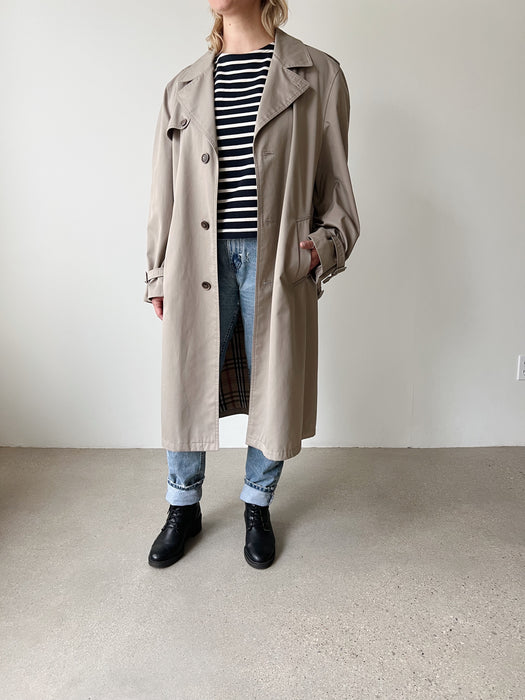 Taupe Trench Coat | L