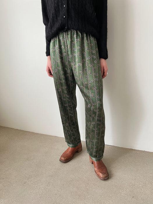 Paisley Silk Pants | 30