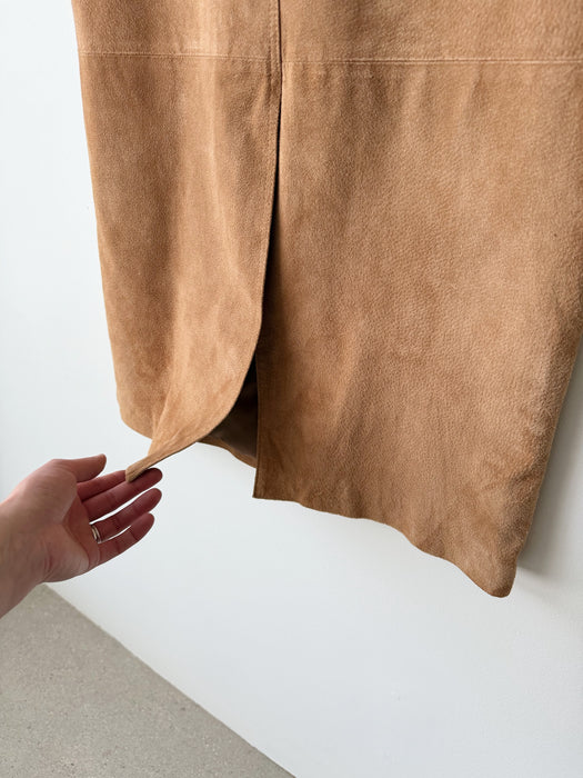 Tan Leather Skirt | 30