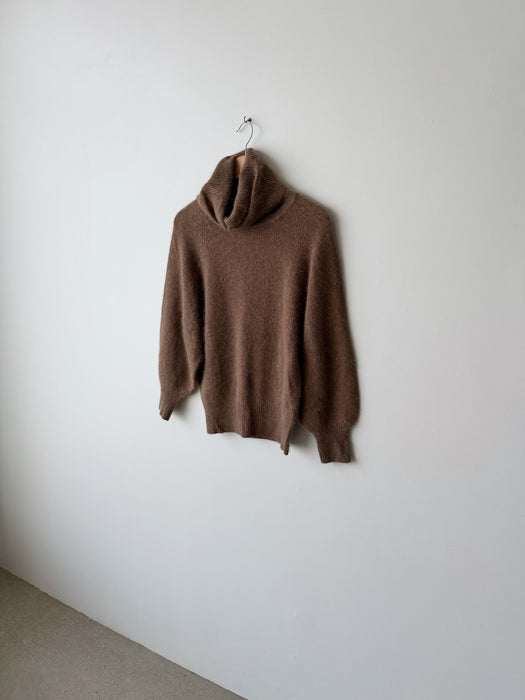 Angora Lambswool Turtleneck Sweater | M