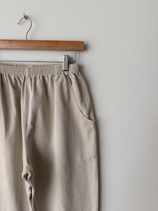 Beige Cut Off Shorts | S