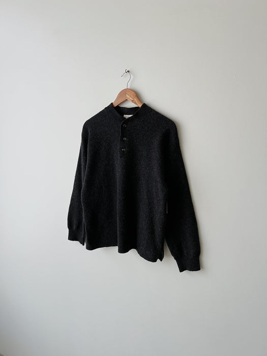 Charcoal Lambswool Sweater | M