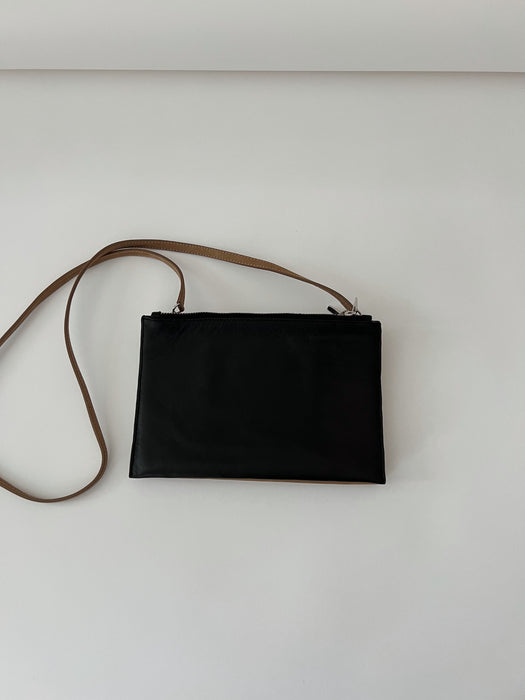 Three Compartment Leather Purse