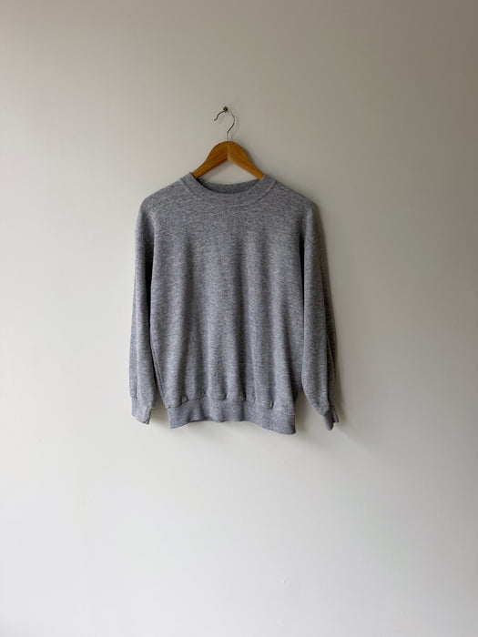 Heather Grey Athletic Sweater | S/M