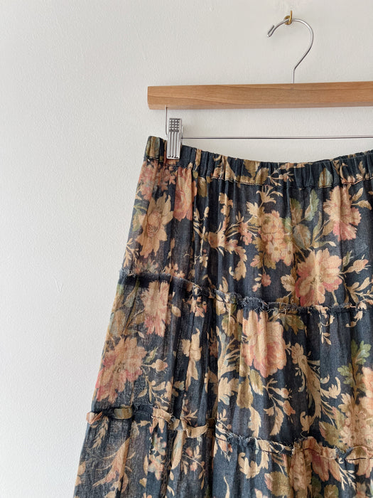 Floral Ruffle Skirt | L