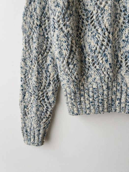 Blue Mohair Knit Sweater | S/M