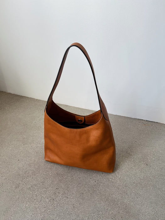 Cognac Leather Handbag