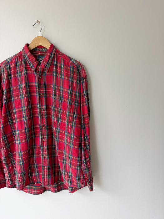 Red Plaid Shirt | M/L