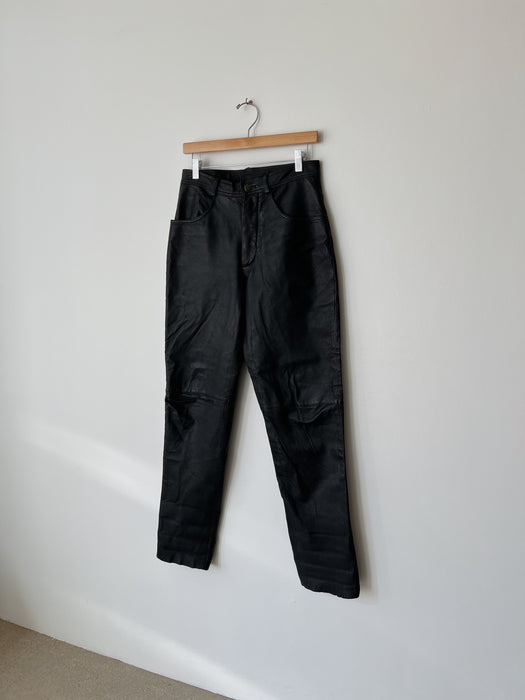Black Leather Pants | 30