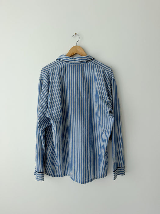 Blue Striped Button Up | XL