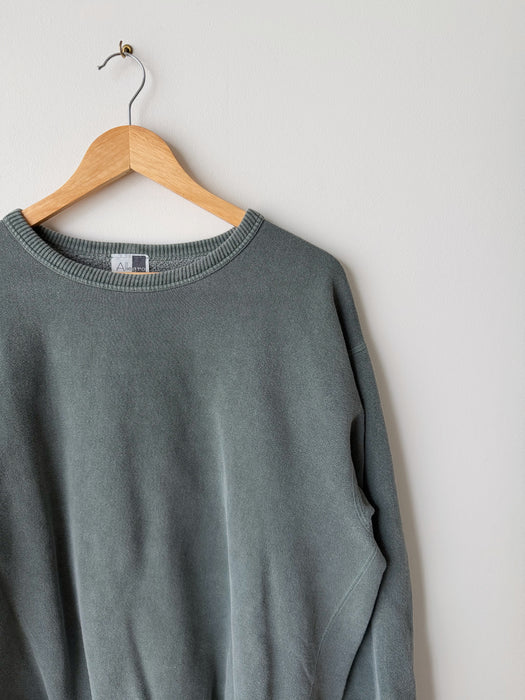 Washed Green Crewneck | L