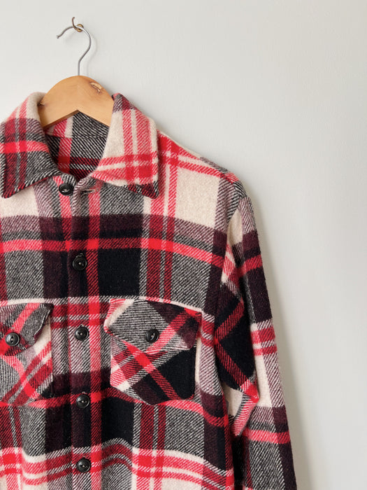 Cropped Wool Flannel Jacket | S
