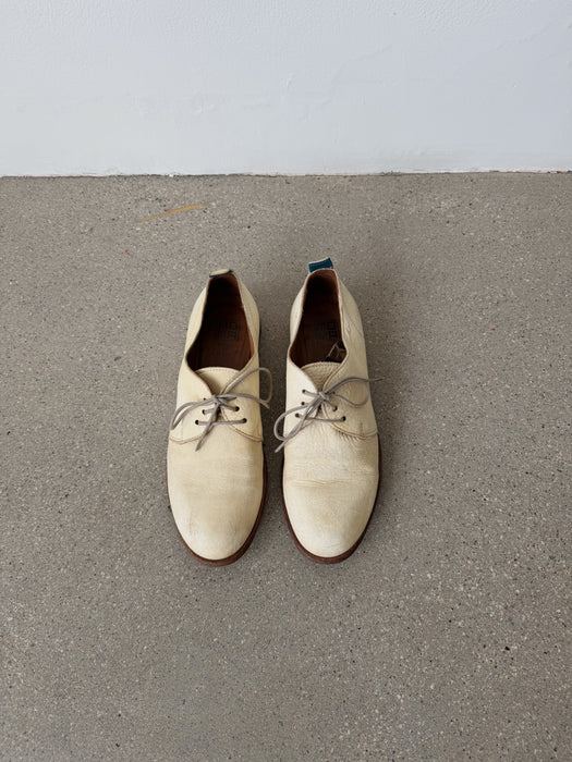 Cream Leather Oxfords | 5.5/6