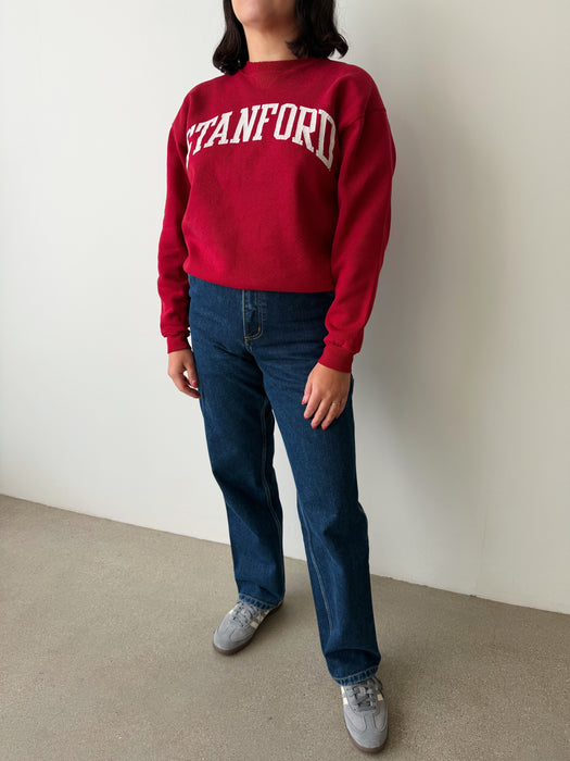 Red Stanford Crewneck Sweater | S