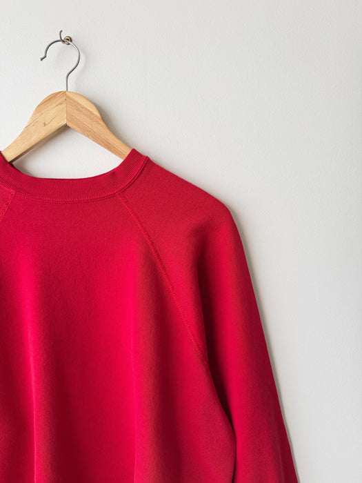 Cherry Red Raglan Crewneck | M/L
