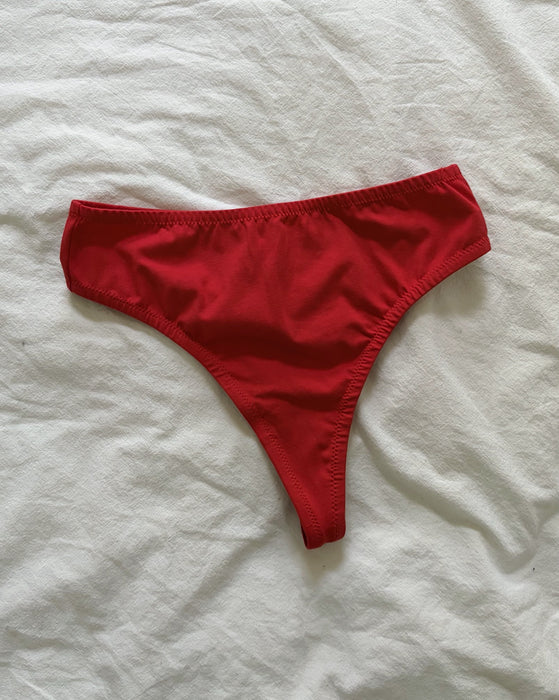 Five of Hearts Organic Cotton High Waist Thong